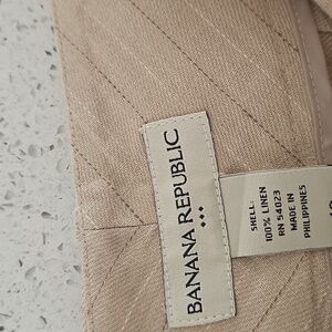 BANANA Republic 100% Dry Cleaned Linen Pants Sz 10